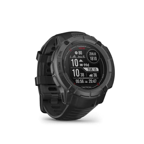 Garmin Instinct 2X Solar, Rugged GPS Smartwatch, Built-in Flashlight, Solar Charging Capability, Multi-Band GNSS, Moss