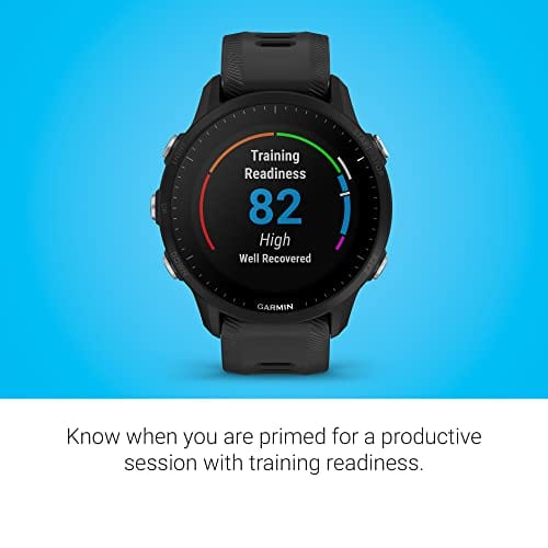 Garmin Forerunner® 955 Solar, montre intelligente de course GPS avec capacités de charge solaire, adaptée aux triathlètes, batterie longue durée, Whitestone 