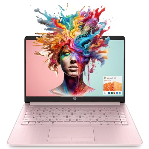 Ordinateur portable HP, étudiant et professionnel, écran HD 14", Intel Quad-Core N4120, 16 Go de RAM DDR4, 64 Go eMMC, 1 an Office 365, webcam, RJ-45, HDMI, Wi-Fi, Windows 11 Famille, Argent 