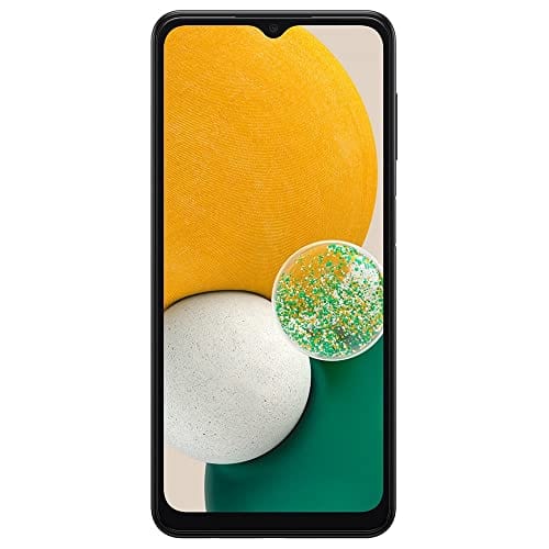 Teléfono celular Samsung Galaxy A13 5G, teléfono inteligente Android desbloqueado AT&amp;T GSM, 64 GB, batería de larga duración, almacenamiento ampliable, cámara de triple lente, pantalla infinita, negro (renovado) 