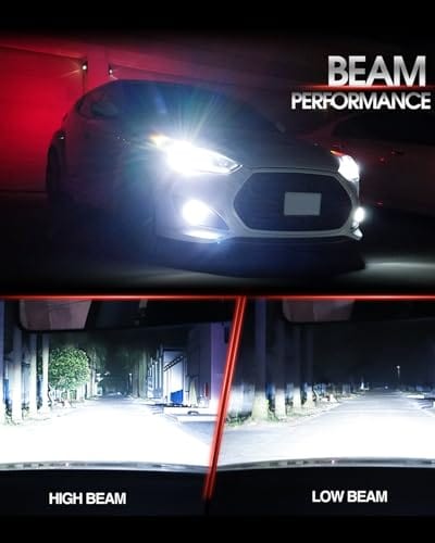 Torchbeam D3S HID Bombillas para faros delanteros, 8000 K, blanco y azul, haz alto/bajo, bombillas de repuesto de xenón con base de stents de metal, para coche de 12 V, paquete de 2 