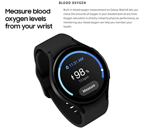 Samsung Electronics Galaxy Watch 4 Classic 46mm Smartwatch with ECG Monitor Tracker for Health Fitness Running Sleep Cycles GPS Fall Detection Bluetooth US Version, Black (Renewed)