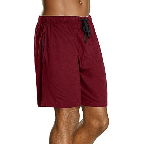 Hanes Men's 2-Pack Cotton Knit Shorts Waistband & Pockets, Assorted Colors and Sizes