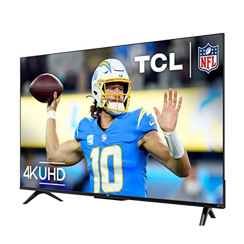 TCL 50-Inch Class S4 4K LED Smart TV with Roku TV (50S450R, 2023 - Model), Dolby Vision, HDR, Dolby Atmos, Works with Alexa, Google Assistant and Apple HomeKit Compatibility, Streaming UHD Television