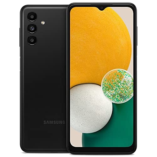 Samsung Galaxy A13 5G Téléphone portable AT&amp;T GSM débloqué Android 64 Go, batterie longue durée, stockage extensible, appareil photo triple objectif, écran infini, noir (renouvelé) 