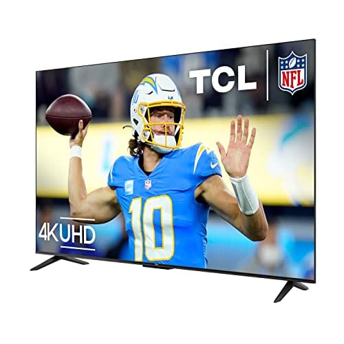 TCL 50-Inch Class S4 4K LED Smart TV with Google (50S450G, 2023 Model), Dolby Vision, HDR Pro, Atmos, Assistant Built-in Voice Remote, Works Alexa, Streaming UHD Television