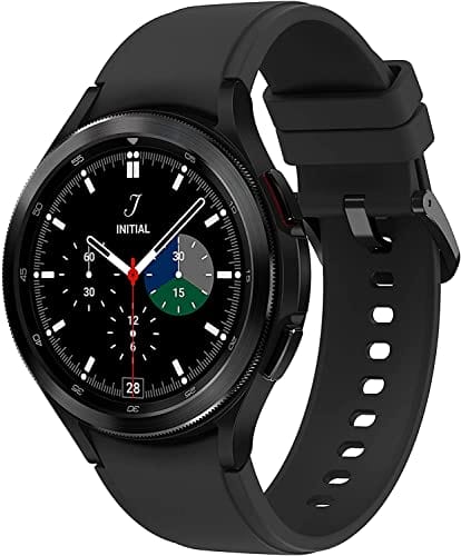 Samsung Electronics Galaxy Watch 4 Classic 46mm Smartwatch with ECG Monitor Tracker for Health Fitness Running Sleep Cycles GPS Fall Detection Bluetooth US Version, Black (Renewed)