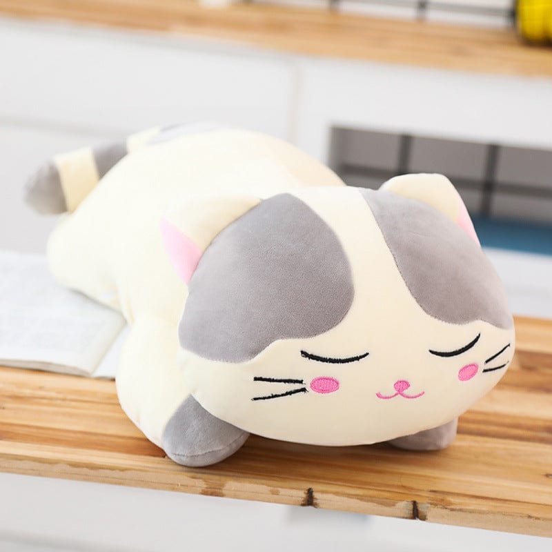 Cartoon down cotton snooze cat plush toy pillow