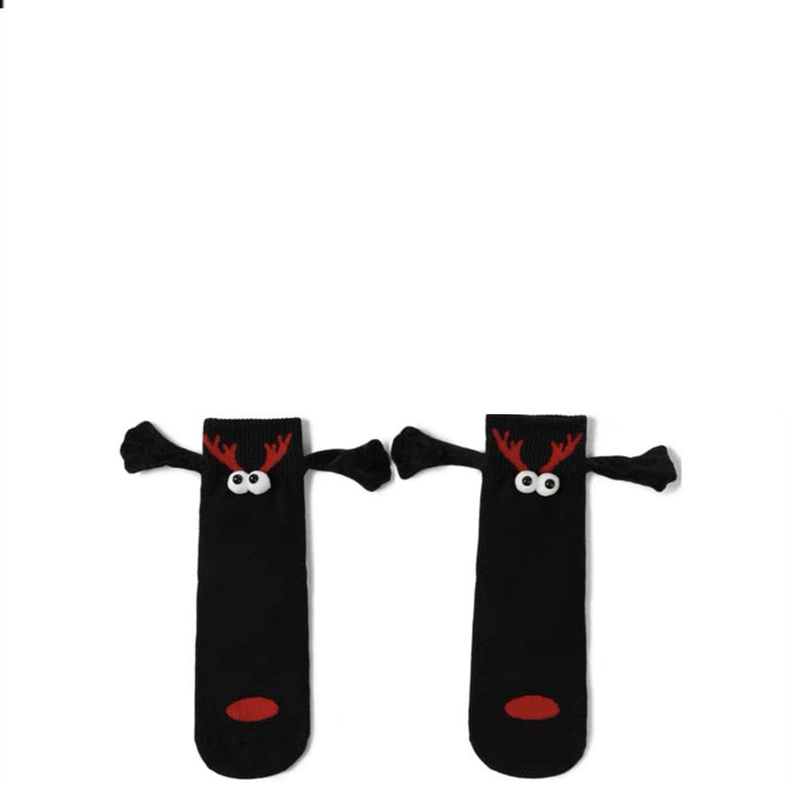 Couple Magnetic Handle Cute Hand Socks Christmas