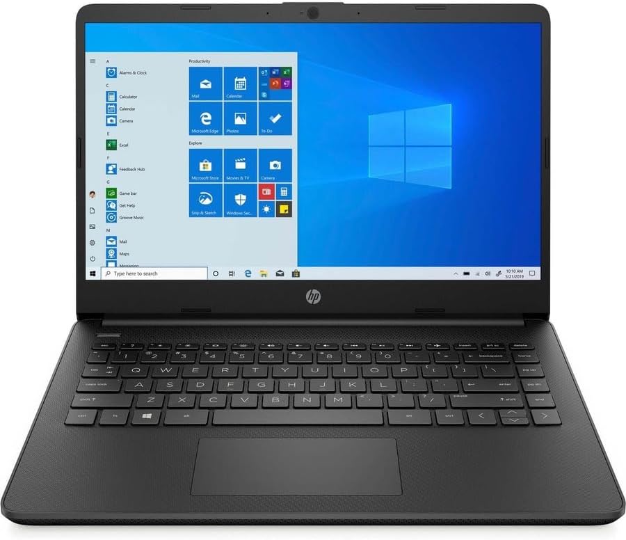 HP 14 Laptop, Intel Celeron N4020, 4 GB RAM, 64 GB Storage, 14-inch Micro-edge HD Display, Windows 11 Home, Thin & Portable, 4K Graphics, One Year of Microsoft 365 (14-dq0040nr, 2021, Snowflake White) Xpress