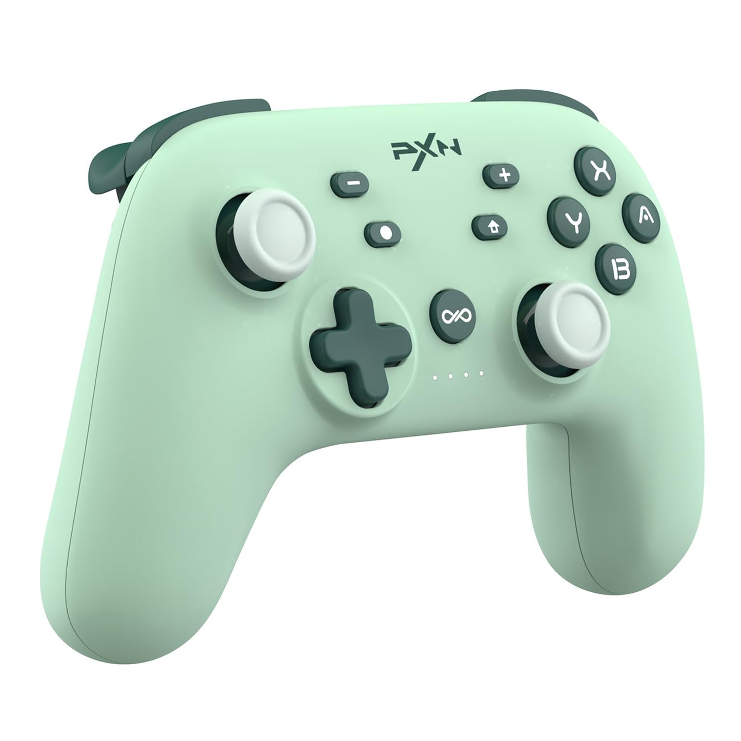 PXN P50H Wireless Switch Pro Controller, Dual Shock Gamepad Joystick Support NFC Turbo, Macro, Gyro Axis, Wake-Up, Hall Effect Joysticks, pour Switch/Lite/OLED/iOS (16 versions uniquement) / PC (Vert) 