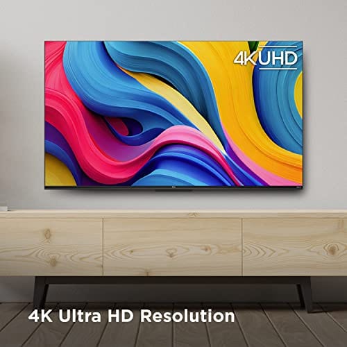 TCL 50-Inch Class S4 4K LED Smart TV with Roku TV (50S450R, 2023 - Model), Dolby Vision, HDR, Dolby Atmos, Works with Alexa, Google Assistant and Apple HomeKit Compatibility, Streaming UHD Television