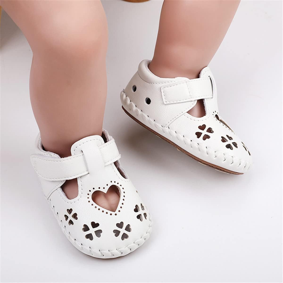 HsdsBebe Baby Boys Girls Pu Leather Hard Bottom Walking Sneakers Toddler Rubber Sole First Walkers Infant Cartoon Slippers Crib Shoes Xpress