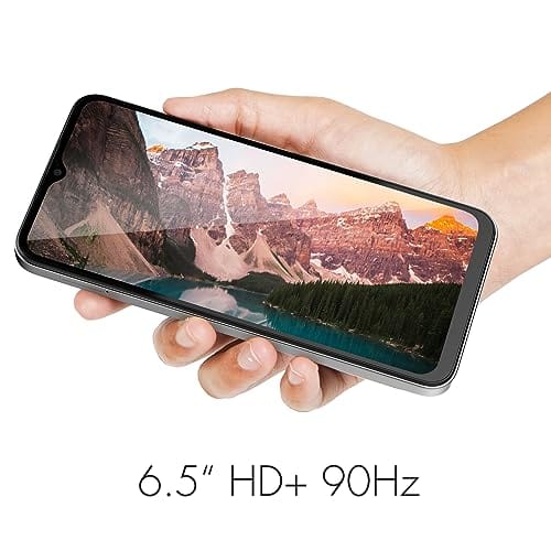 NUU A15 Téléphone portable 4 Go + 128 Go, débloqué pour Mint, Metro, T-Mobile, Qlink et plus, parfait pour les adolescents, double SIM 4G, Octa-Core Helio G36 2,2 GHz 6,5" HD+, Android 13, violet, garantie américaine 