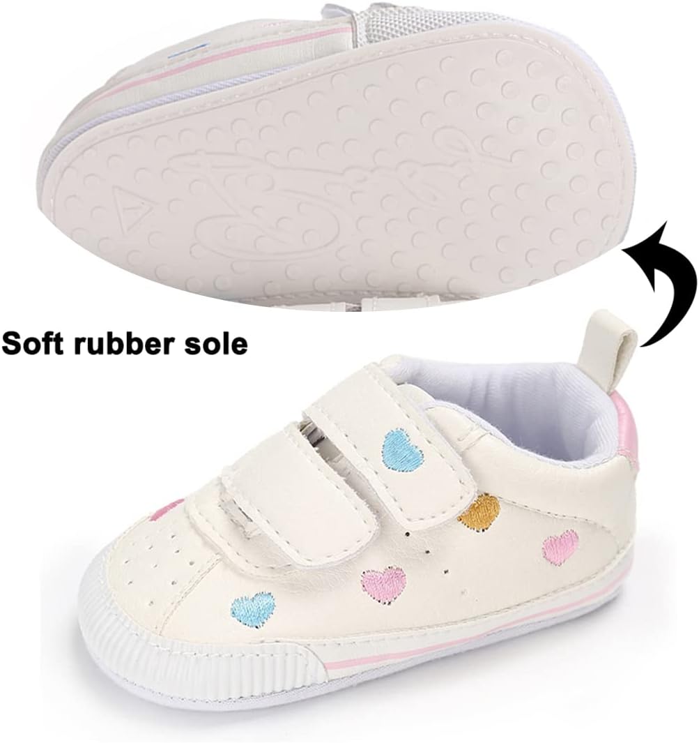 E-FAK Baby Shoes Boys Girls Infant Sneakers Non-Slip Rubber Sole Toddler Crib First Walker Shoes Xpress