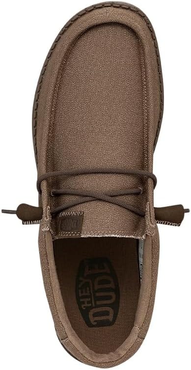 Hey Dude Men's Wally Canvas Mono | Men�s Shoes | Men's Slip-on Loafers | Comfortable & Light-Weight Xpress