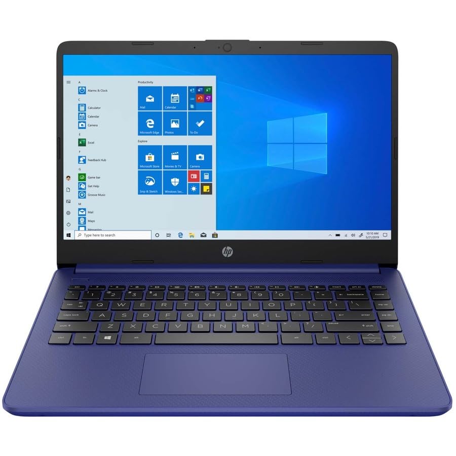 Ordinateur portable HP 14, Intel Celeron N4020, 4 Go de RAM, 64 Go de stockage, écran HD micro-bord de 14 pouces, Windows 11 Famille, fin et portable, graphiques 4K, un an de Microsoft 365 (14-dq0040nr, blanc flocon de neige) 