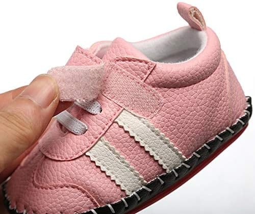 HsdsBebe Baby Boys Girls Pu Leather Hard Bottom Walking Sneakers Toddler Rubber Sole First Walkers Infant Cartoon Slippers Crib Shoes Xpress