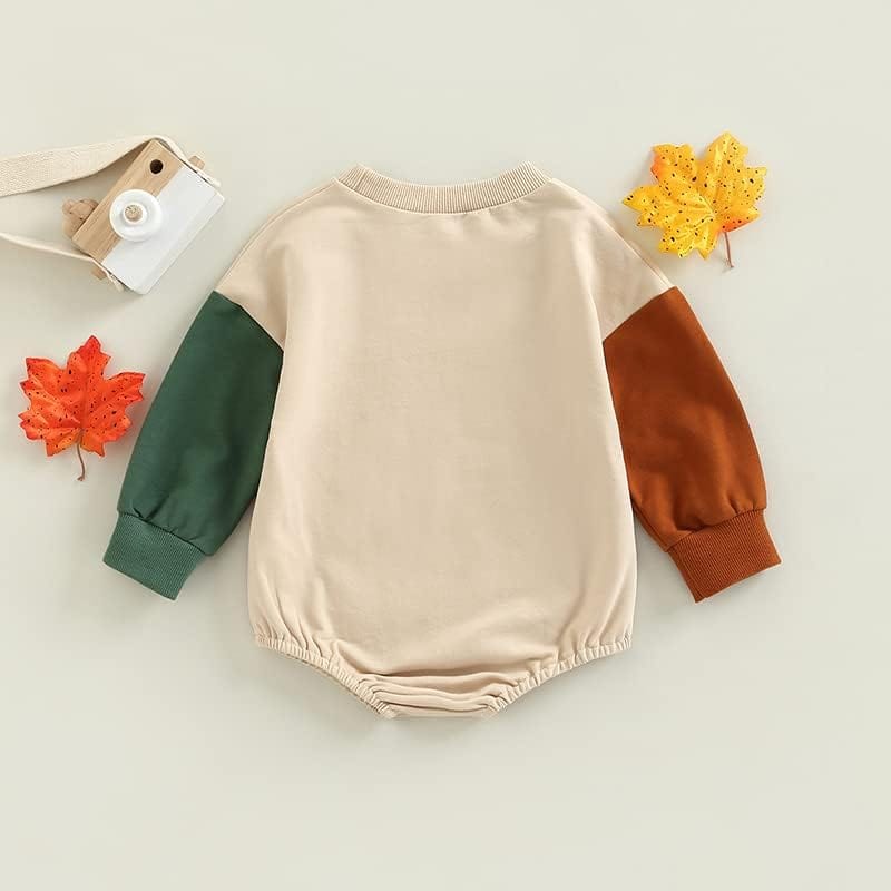 FYBITBO Halloween Baby Girl Boy Clothes Pumpkin Romper Sweatshirt Onesie Long Sleeve Bodysuit Top Fall Winter Outfit Xpress