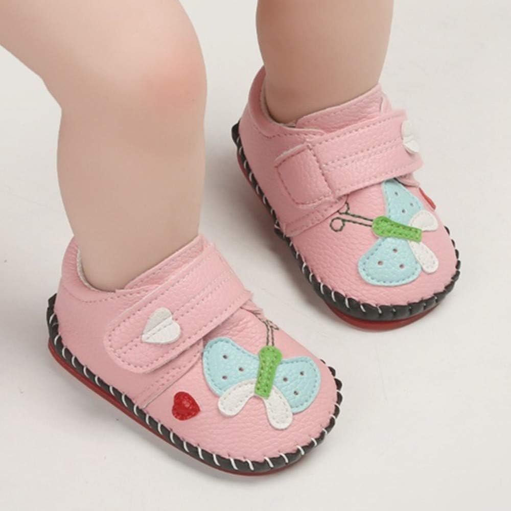 HsdsBebe Baby Boys Girls Pu Leather Hard Bottom Walking Sneakers Toddler Rubber Sole First Walkers Infant Cartoon Slippers Crib Shoes Xpress