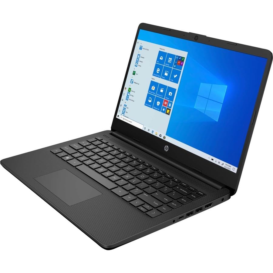 Laptop HP 14, Intel Celeron N4020, 4 GB de RAM, 64 GB de almacenamiento, pantalla HD Micro-edge de 14 pulgadas, Windows 11 Home, delgada y portátil, gráficos 4K, un año de Microsoft 365 (14-dq0040nr, blanco copo de nieve) 