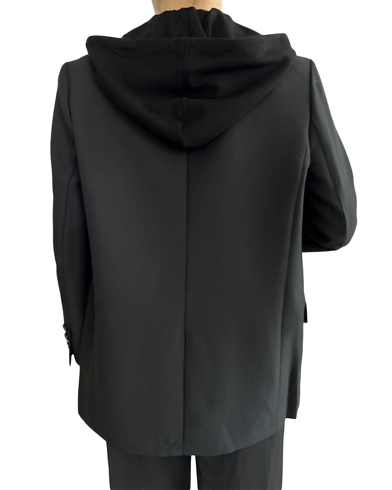 Mina – veste blazer surdimensionnée pour femmes, à capuche, nouvelle collection 2024, quatre saisons, grande taille, décontractée, ouverte sur le devant, costume de travail (XS-XXL) 