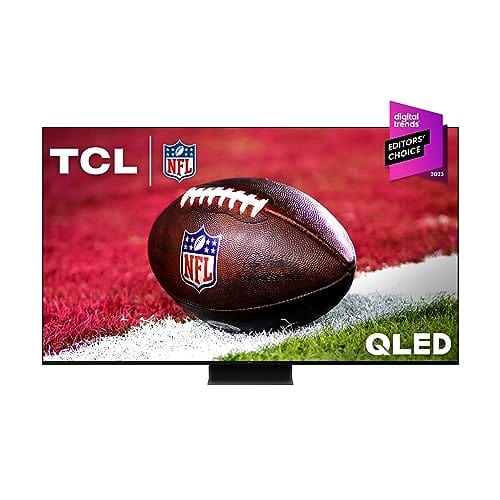 TCL 65 inches QM8 QLED 4K Smart Mini LED TV with Google (65QM850G, 2023 Model) Dolby Vision, Atmos, HDR Ultra, Game Accelerator up to 240Hz, Voice Remote, Works Alexa, Streaming Television, Black