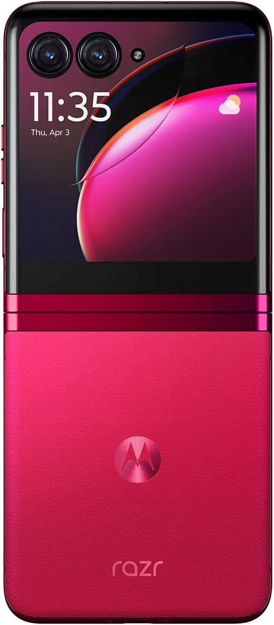 Motorola Razr+ | 2023 | Débloqué | Fabriqué pour les États-Unis 8/256 | Appareil photo 32 MP | Magenta, 73,95 x 170,83 x 6,99 mm 