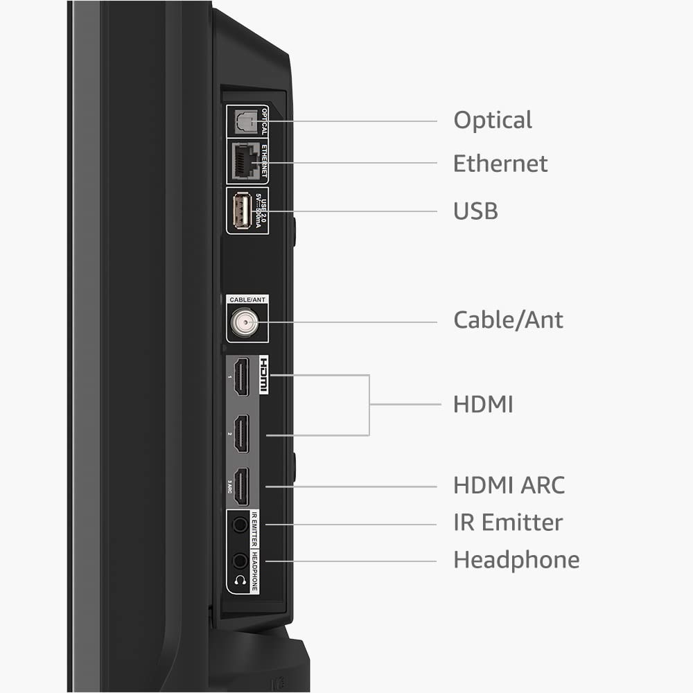 Amazon Fire TV Smart TV HD de 40" Serie 2 con control remoto por voz de Alexa de Fire TV, transmisión de TV en vivo sin cable 