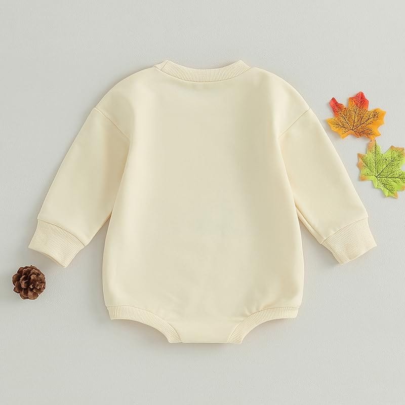 FYBITBO Halloween Baby Girl Boy Clothes Pumpkin Romper Sweatshirt Onesie Long Sleeve Bodysuit Top Fall Winter Outfit Xpress