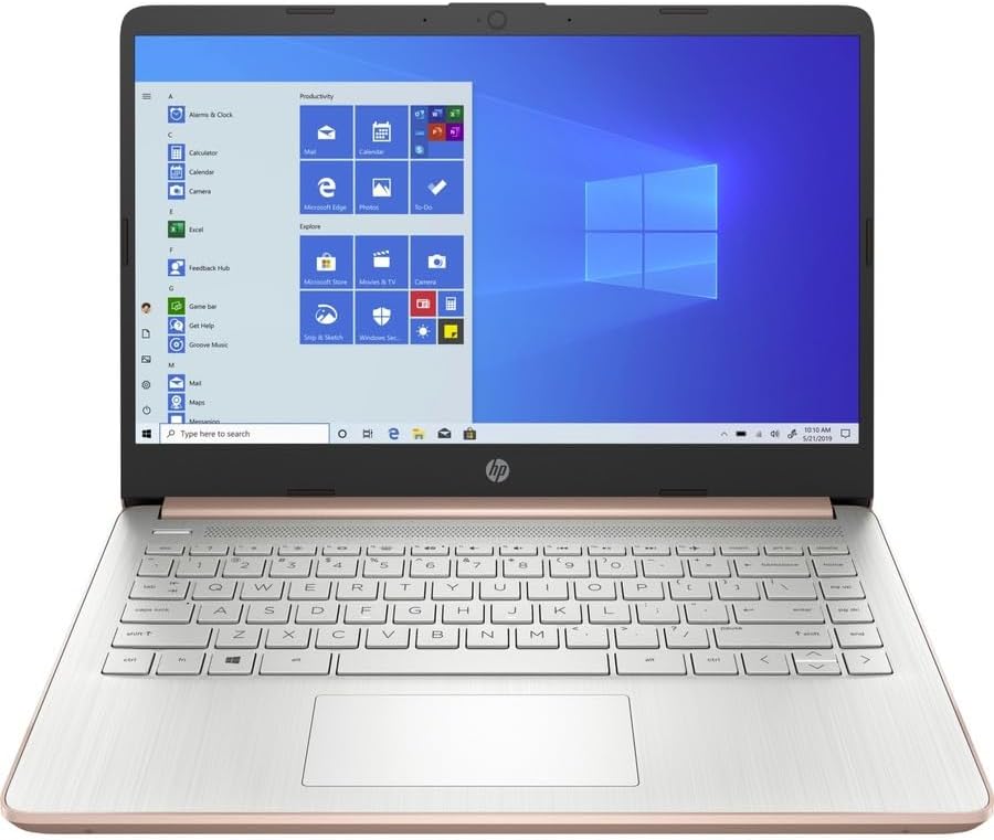 HP 14 Laptop, Intel Celeron N4020, 4 GB RAM, 64 GB Storage, 14-inch Micro-edge HD Display, Windows 11 Home, Thin & Portable, 4K Graphics, One Year of Microsoft 365 (14-dq0040nr, 2021, Snowflake White) Xpress