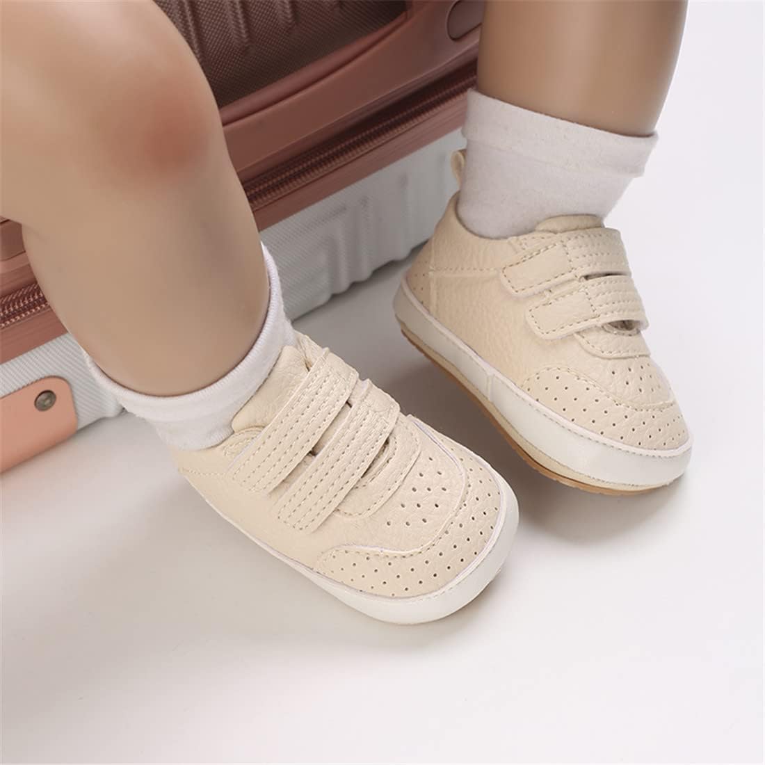 E-FAK Baby Shoes Boys Girls Infant Sneakers Non-Slip Rubber Sole Toddler Crib First Walker Shoes Xpress