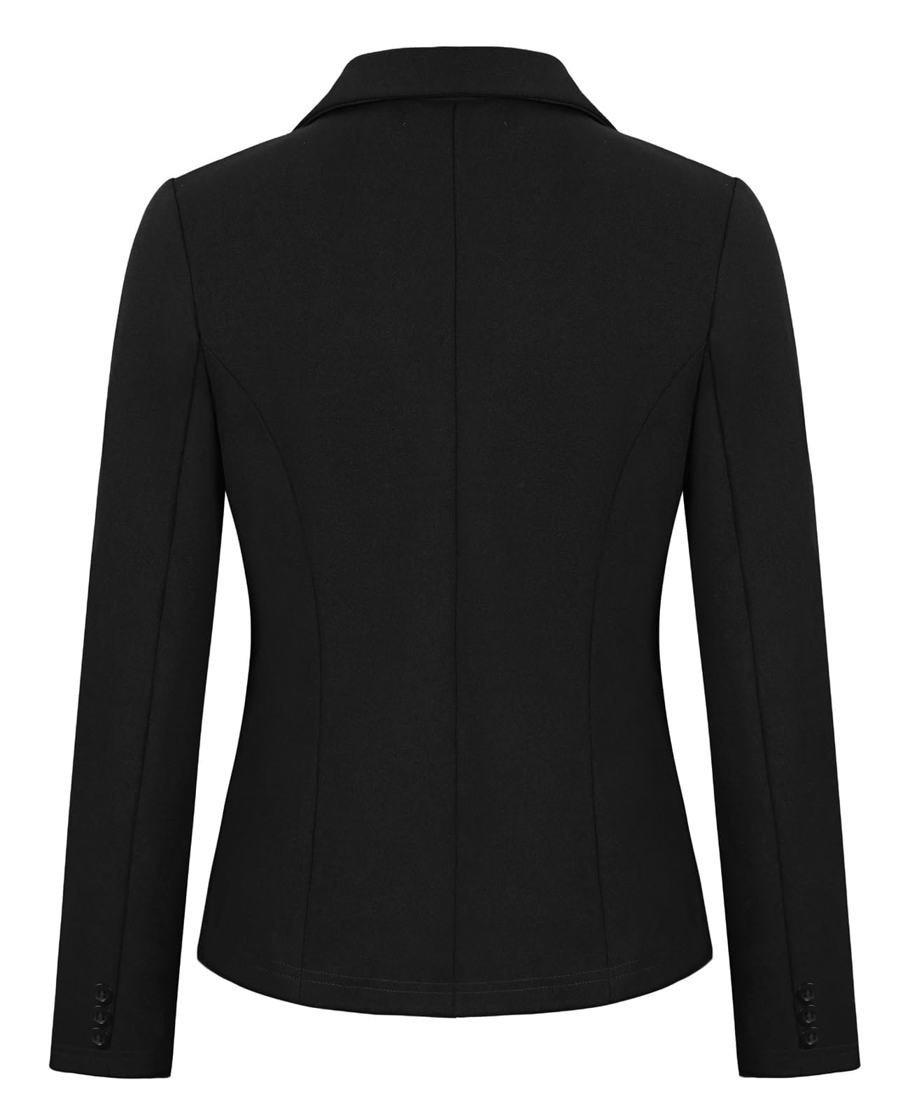 MINTLIMIT Blazers para mujer de negocios casual de manga larga recortada Blazer pico solapa doble botonadura chaqueta con bolsillos 