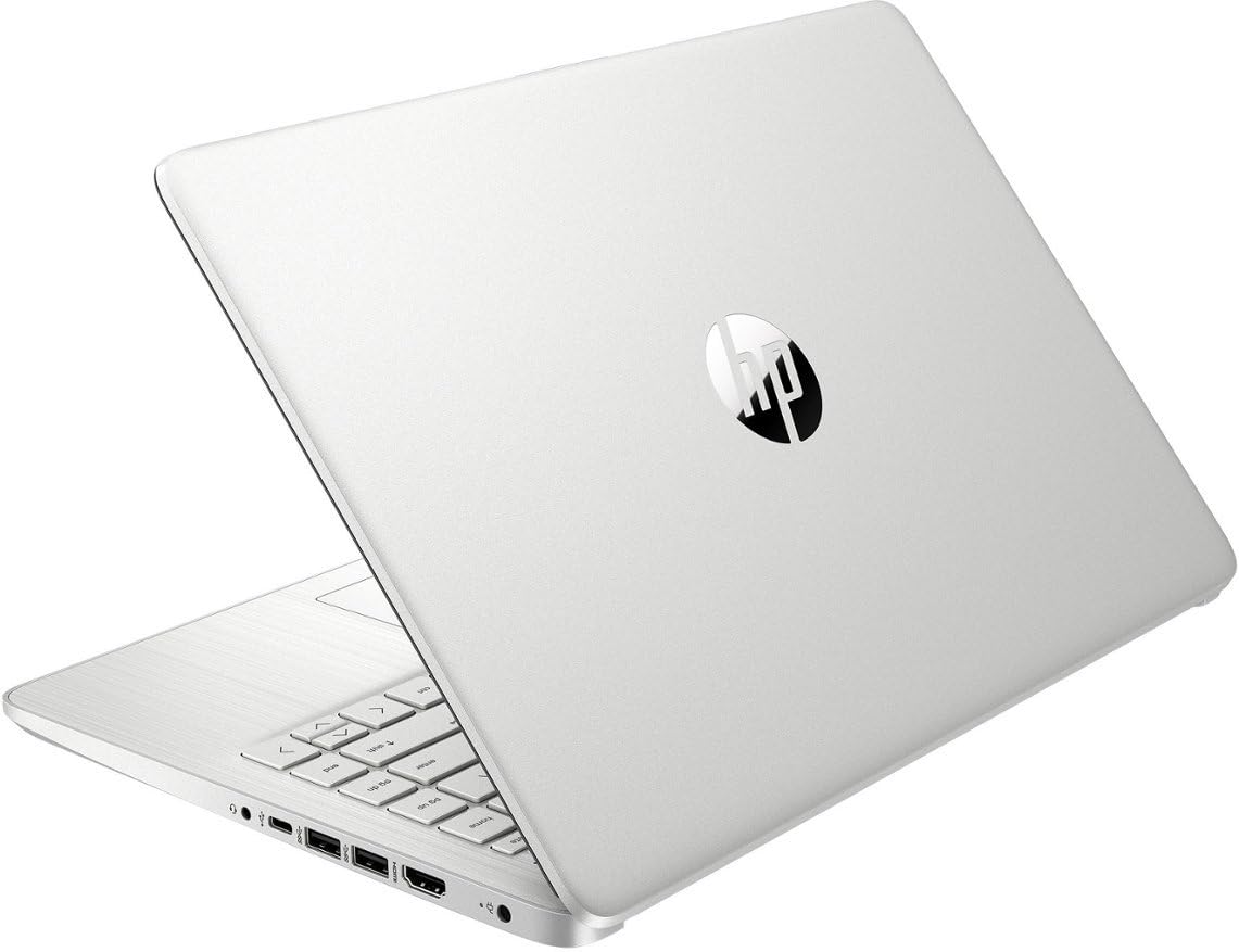 HP más nuevo portátil ultraligero de 14" para estudiantes y empresas, Intel Quad-Core N4120, 8 GB de RAM, 192 GB de almacenamiento (64 GB eMMC+128 GB Micro SD), 1 año de Office 365, cámara web, HDMI, WiFi, USB-A y C, Win 11 S 