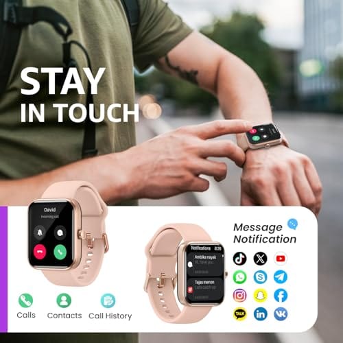 TOZO 2024 Nouvelle montre intelligente améliorée pour hommes et femmes pour iPhone et Android, 1,83" Tracker d'activité Appel Bluetooth [Réponse/Faire], étanche IP68 avec moniteur de fréquence cardiaque/SpO2/Sommeil, plus de 100 modes sportifs 