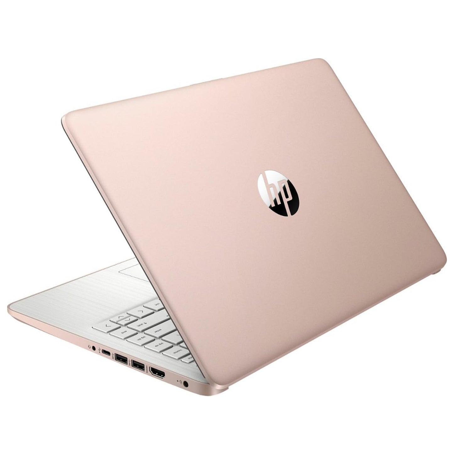 Laptop portátil HP, para estudiantes y empresas, pantalla HD de 14", Intel Quad-Core N4120, 16 GB DDR4 RAM, 64 GB eMMC, 1 año de Office 365, cámara web, RJ-45, HDMI, Wi-Fi, Windows 11 Home, plateado 