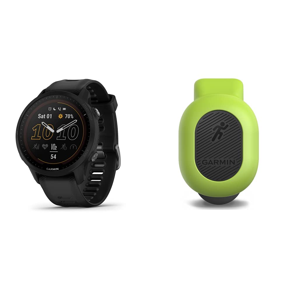 Garmin Forerunner® 955 Solar, reloj inteligente para correr con GPS y capacidad de carga solar, adaptado a triatletas, batería de larga duración, Whitestone 