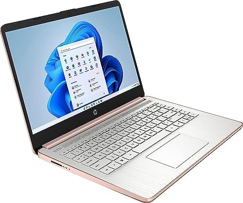 HP le plus récent ordinateur portable ultra léger de 14 po pour étudiants et entreprises, Intel Quad-Core N4120, 8 Go de RAM, 192 Go de stockage (64 Go eMMC + 128 Go Micro SD), 1 an Office 365, webcam, HDMI, WiFi, USB-A&amp;C, Win 11 S 