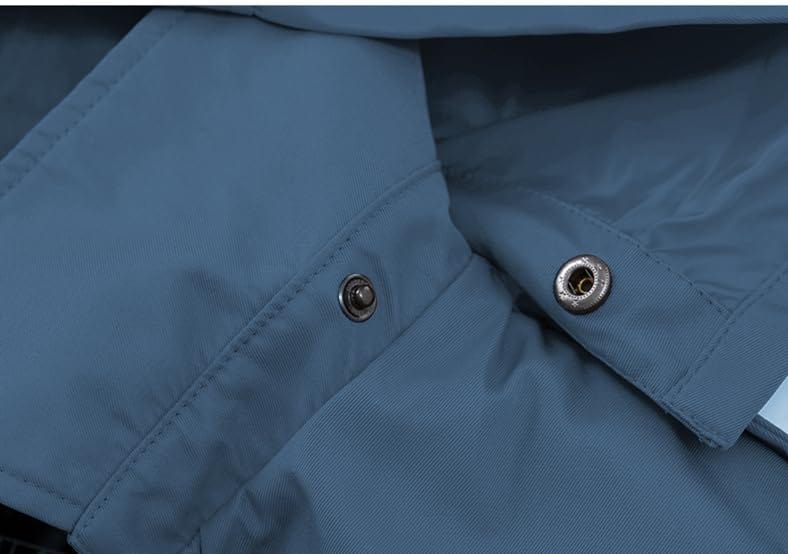 Chrisuno Trench-coat mi-long à double boutonnage pour femme avec ceinture et capuche amovible 