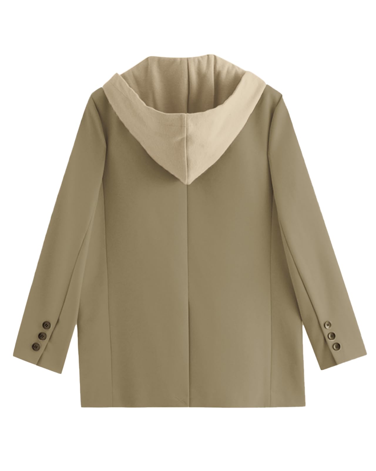 Mina – veste blazer surdimensionnée pour femmes, à capuche, nouvelle collection 2024, quatre saisons, grande taille, décontractée, ouverte sur le devant, costume de travail (XS-XXL) 