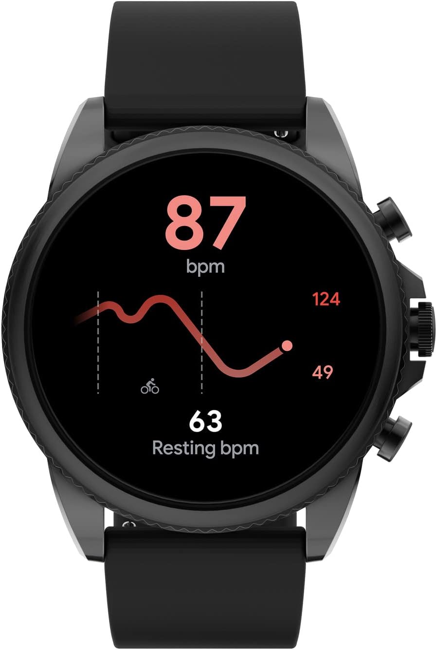 Fossil Gen 6 Reloj inteligente con pantalla táctil de 44 mm para hombres con Alexa incorporado, rastreador de ejercicios, rastreador de actividad, rastreador de sueño, GPS, altavoz, control de música, notificaciones de teléfonos inteligentes