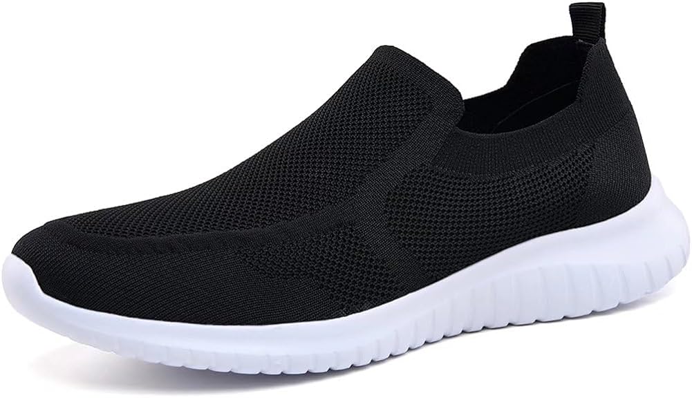 konhill Men's Breathable Walking Shoes - Tennis Casual Slip on Athletic Sneakers Xpress