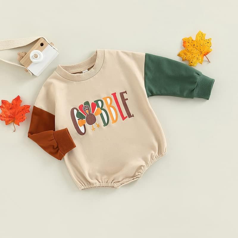 FYBITBO Halloween Baby Girl Boy Clothes Pumpkin Romper Sweatshirt Onesie Long Sleeve Bodysuit Top Fall Winter Outfit Xpress