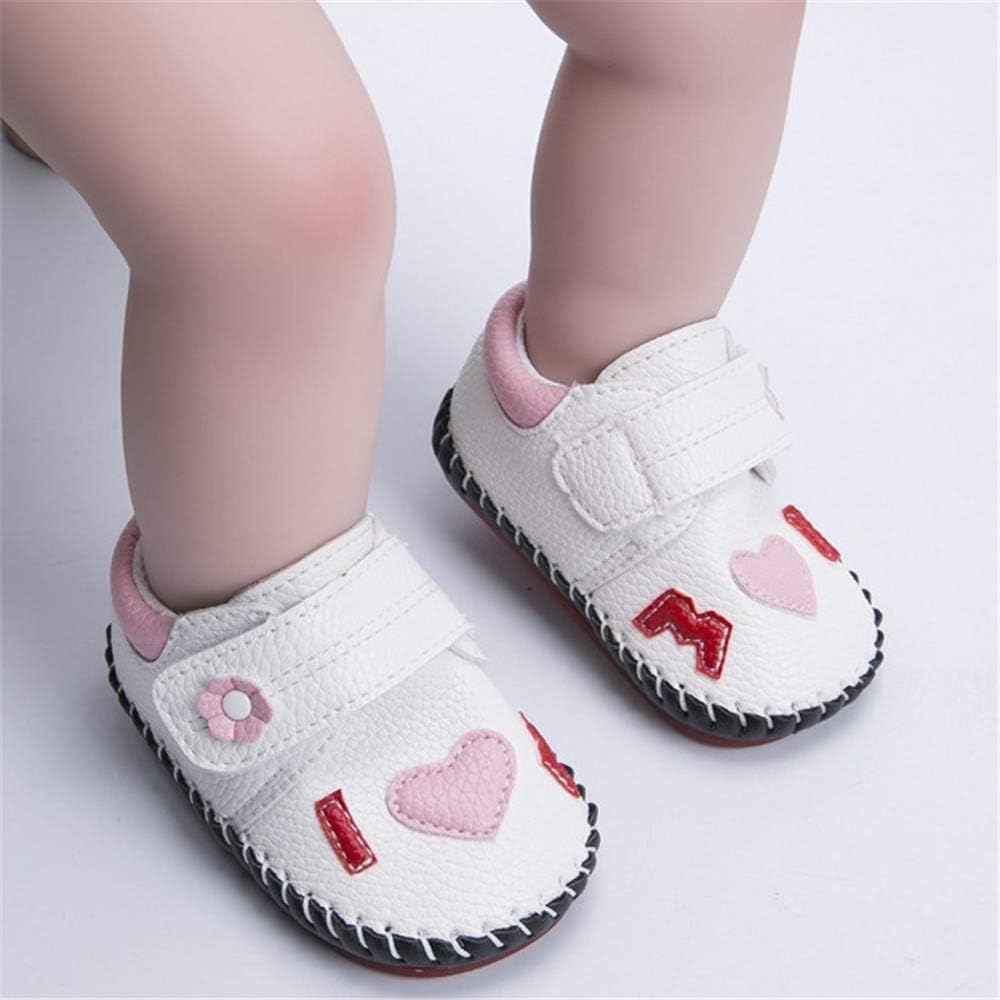 HsdsBebe Baby Boys Girls Pu Leather Hard Bottom Walking Sneakers Toddler Rubber Sole First Walkers Infant Cartoon Slippers Crib Shoes Xpress