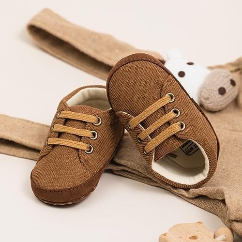 Meckior Toddler Baby Boys Girls High Tops Ankle Sneakers Soft Anti-Slip Sole PU Leather Moccasins Infant Newborn Prewalker First Walking Crib Shoes Xpress