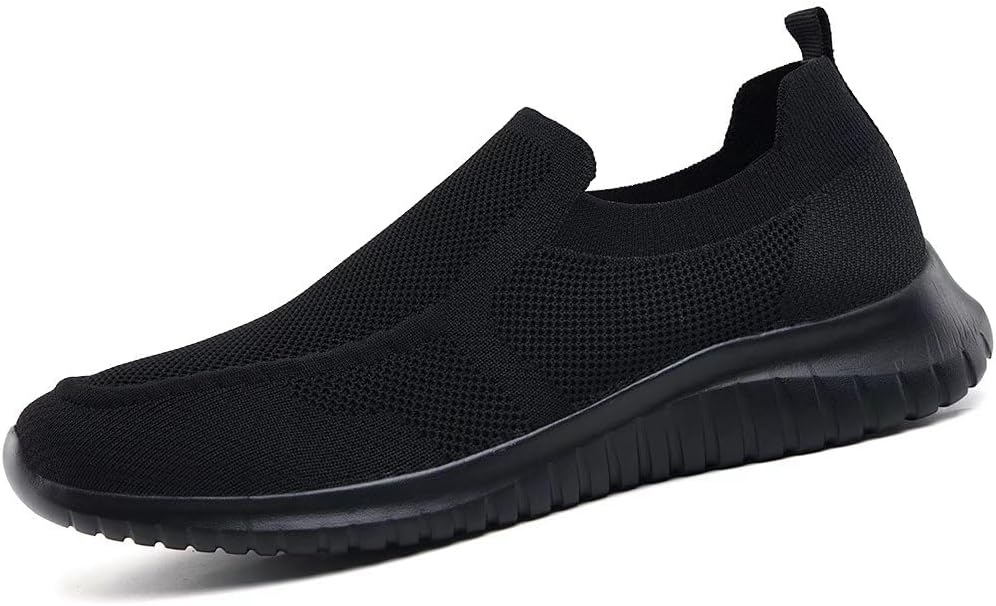 konhill Men's Breathable Walking Shoes - Tennis Casual Slip on Athletic Sneakers Xpress