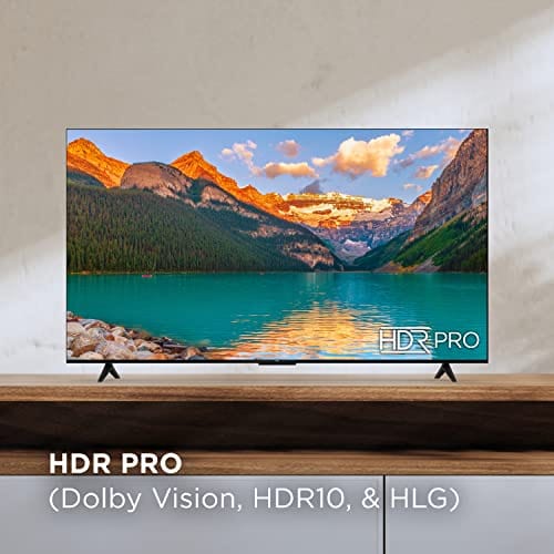 TCL Smart TV LED Class S4 4K de 50 pulgadas con Google (50S450G, modelo 2023), Dolby Vision, HDR Pro, Atmos, asistente remoto por voz incorporado, Works Alexa, transmisión de televisión UHD