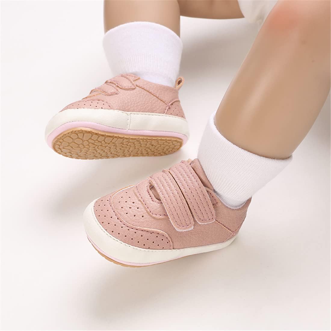 E-FAK Baby Shoes Boys Girls Infant Sneakers Non-Slip Rubber Sole Toddler Crib First Walker Shoes Xpress