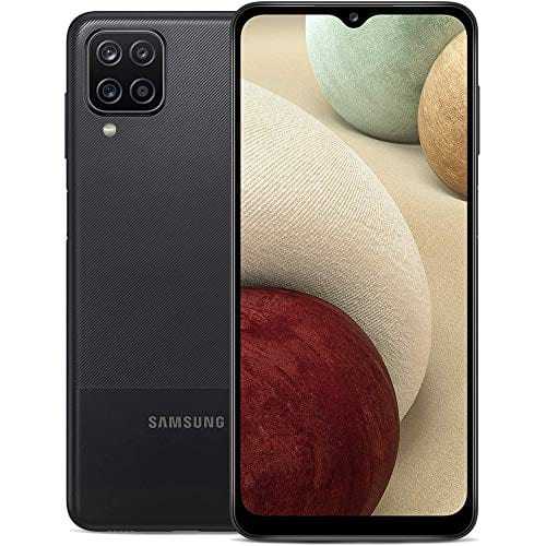 Samsung Galaxy A12 (32 Go, 3 Go) 6,5" HD+, quad caméra, batterie 5 000 mAh, Global 4G Volte (AT&amp;T débloqué pour T-Mobile, Verizon, Metro) A125U (noir) (renouvelé) 