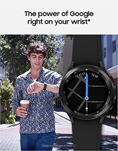 Samsung Electronics Galaxy Watch 4 Classic 46 mm Smartwatch con monitor ECG Tracker para salud, fitness, correr, ciclos de sueño, GPS, detección de caídas, Bluetooth, versión de EE. UU., negro (renovado) 